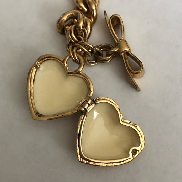 Y2K Juicy Couture Gold Heart Locket Bracelet - Picture 7 of 17